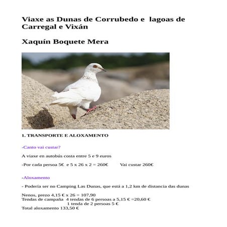 Viaxe as dunas de corrubedo