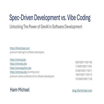 Vibe Coding vs. Spec-Driven Development [Free Meetup]
