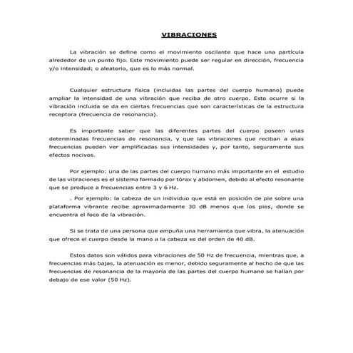 Vibraciones