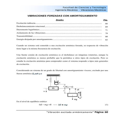 Vibraciones forzadas con amortiguamiento