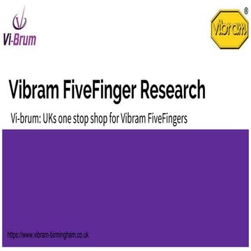 Vibram fivefinger research