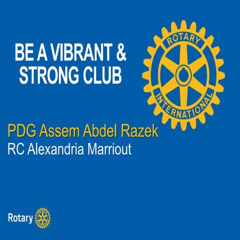 Vibrant and Strong  Club - PDG Assem Abdel Razek