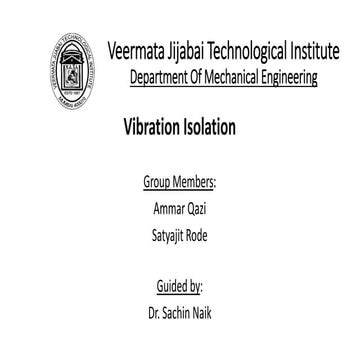 Vibration Isolation