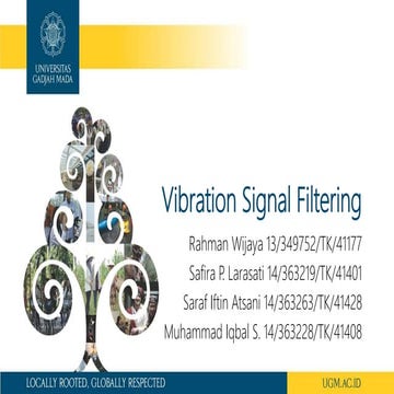 Vibration signal filtering