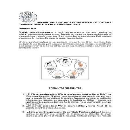 PREVENCION DE ENFERMEDADES TRASMITIDAS POR VIBRIO PARAHEMOLYTICO