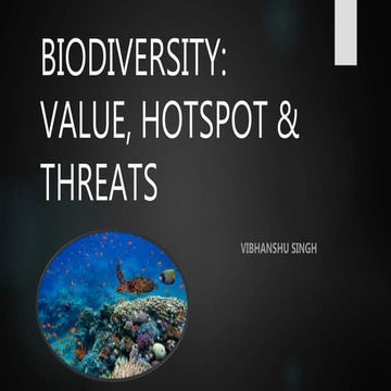 Threats to Biodiversity | PPT