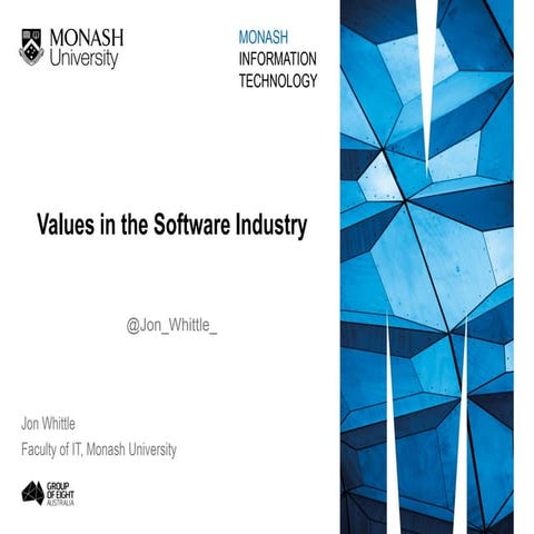 Values in the Software Industry