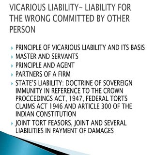 Vicarious liability