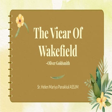 Vicar of wakefield