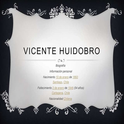 Vicente huidobro