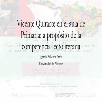 Vicente Quirarte en el aula de Primaria: a propósito de la competencia lectoliteraria