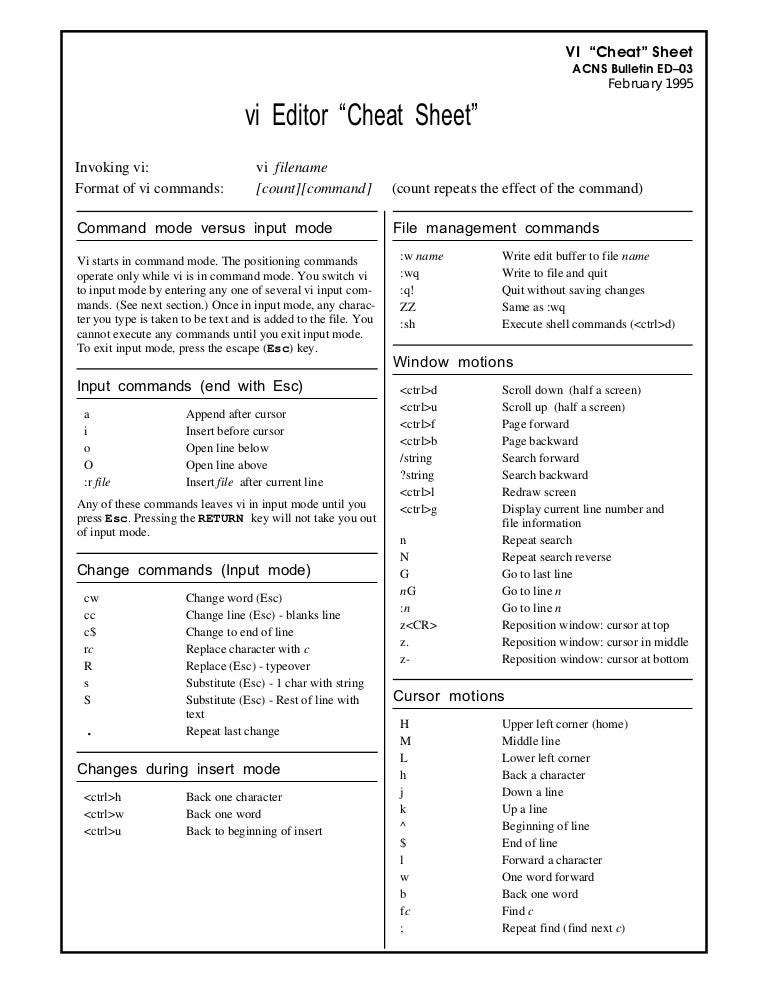 the cheat sheet