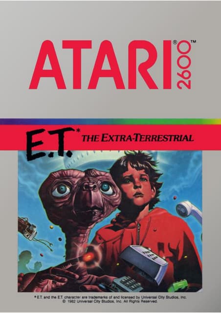 E.T. The Extra-Terrestrial - Atari 2600 - Manual