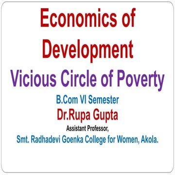 Vicious circle of poverty