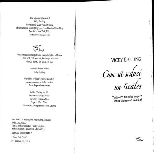 Vicky Dreiling   Cum sa seduci un ticalos