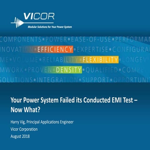 Your Power System Failed its Conducted EMI Test – Now What?
