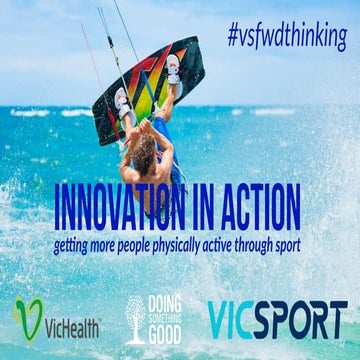 Innovation in Action workshop with Vicsport March 2015