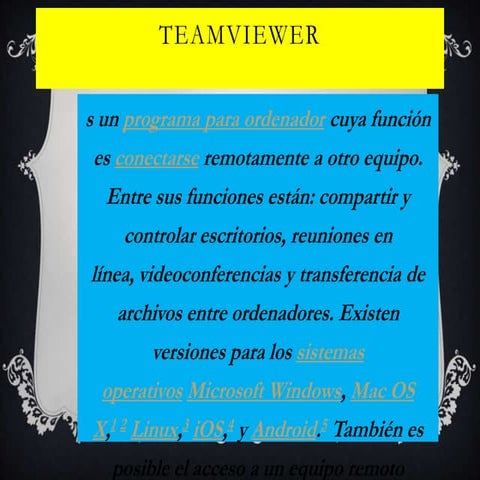 Presentacion de teamviewer | PPTX