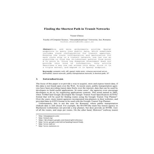 Public Transportation Path Finder