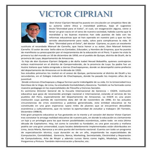 Biografia de Victor Cipriani