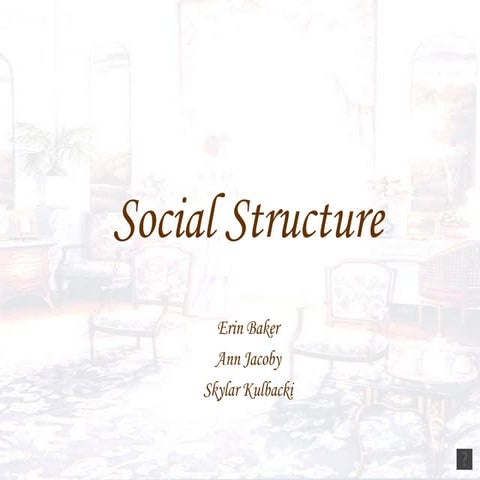 Victorian Era Social Structure
