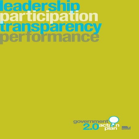 Plan d'action gvt Australien pour le gov2.0