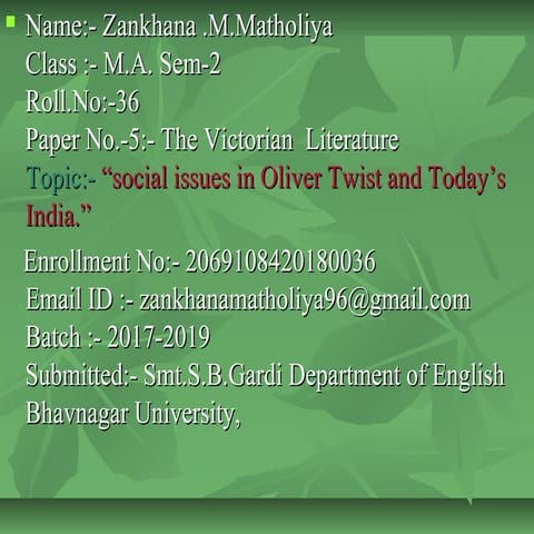 The Victorian  Literature