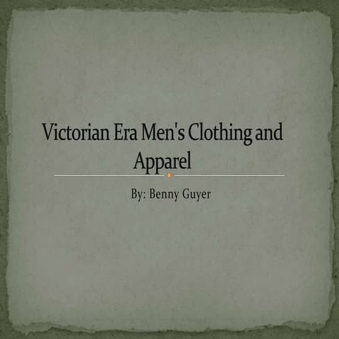 UTAP-Women's Clothing in Victorian Era | PPTX