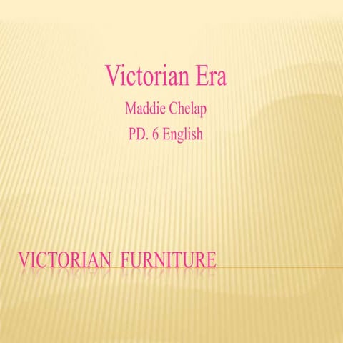 Victorian furniture | PPT