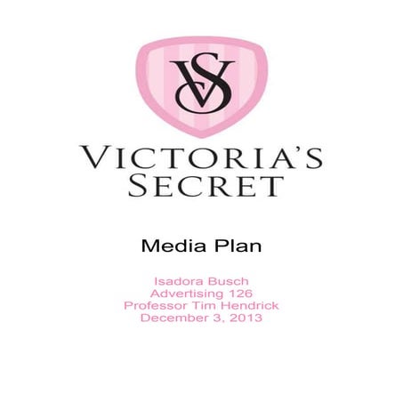 Victoria's Secret Media Plan