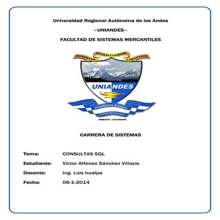 Elaborar una presentación que describa las siguientes temáticas:(1)