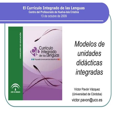 Victor Pavon.Modelos de Unidades Didácticas Integradas