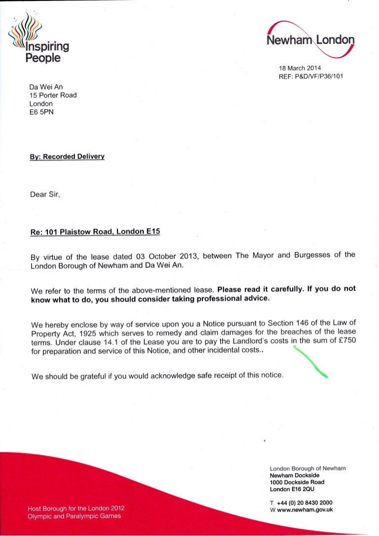 section-146-notice-letter