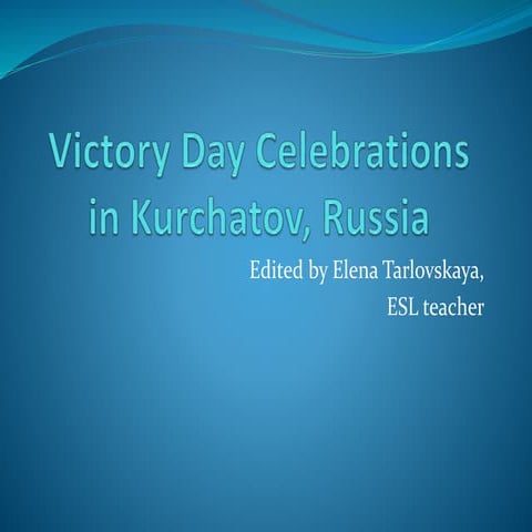 Victory day in Kurchatov, 2015