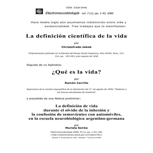 Definición de Vida | PPT
