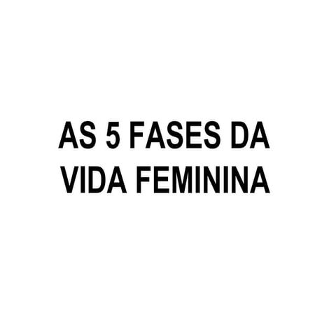 Vida feminina