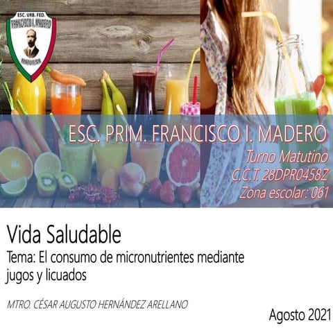 Vida saludable (Frutas y Verduras)