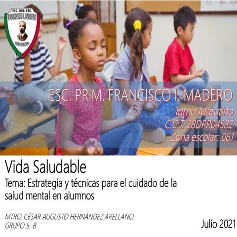 Vida Saludable (Técnicas de Salud Mental)