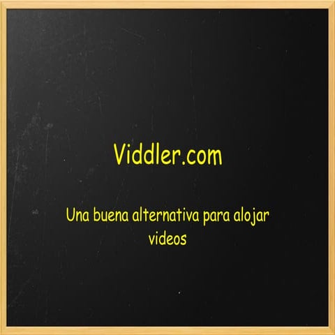 Viddler - Alternativa para alojar videos | PPT