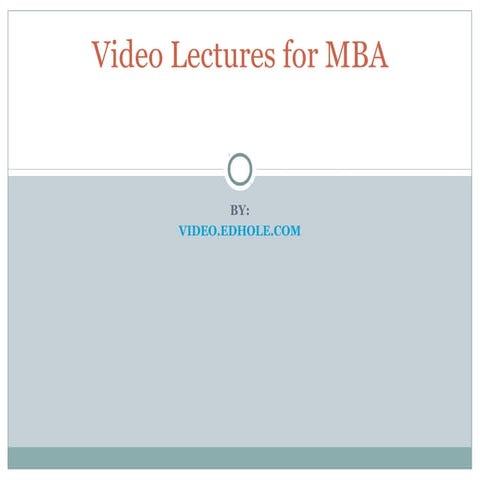 free Video lecture | PPT