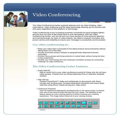 Video Conferencing