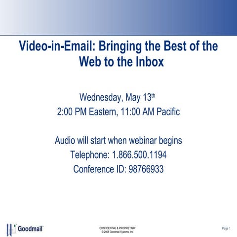 Video In Email Presentation