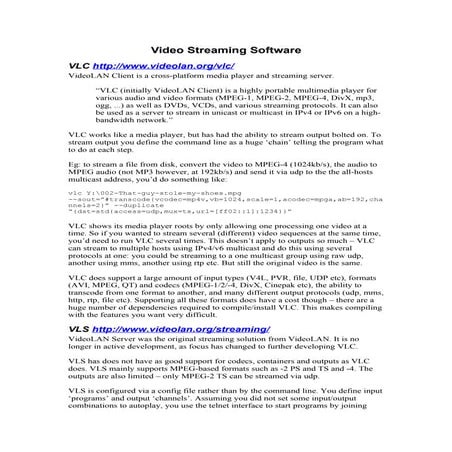 Gstreamer: an Overview | PDF