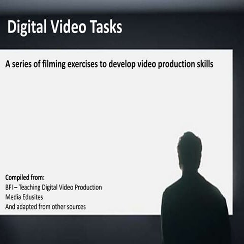 Film Making Activities for Schools and Beginners