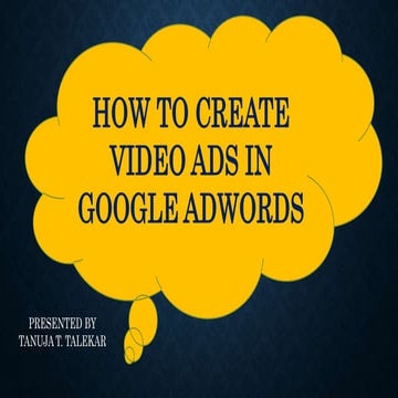 how to setup  Video Campaign  in  Adwords