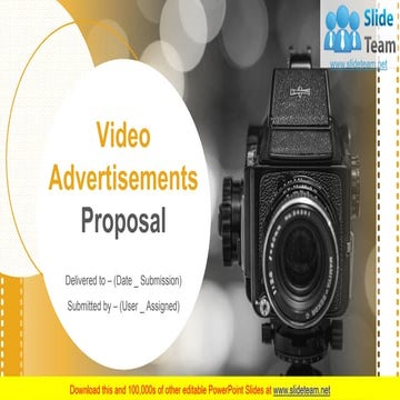 Video Advertisements Proposal PowerPoint Presentation Slides