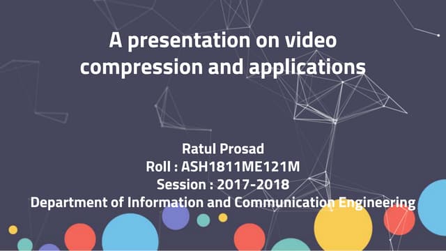 Video compression