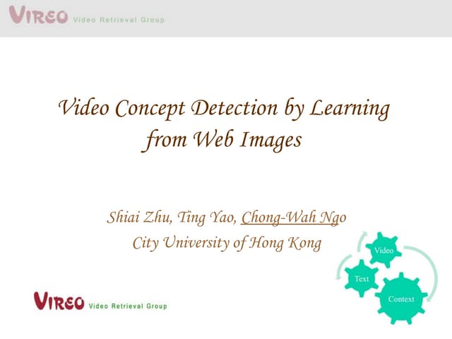 Video concept detection by learning from web images