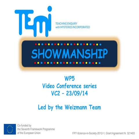 How to introduce showmanship in teaching science