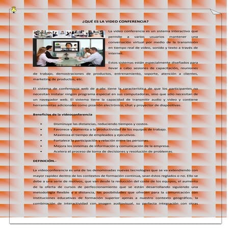 Video conferencia